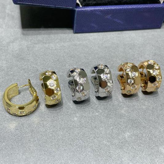 [Clover]BEE LOVE DIAMOND HOOP EARRINGS