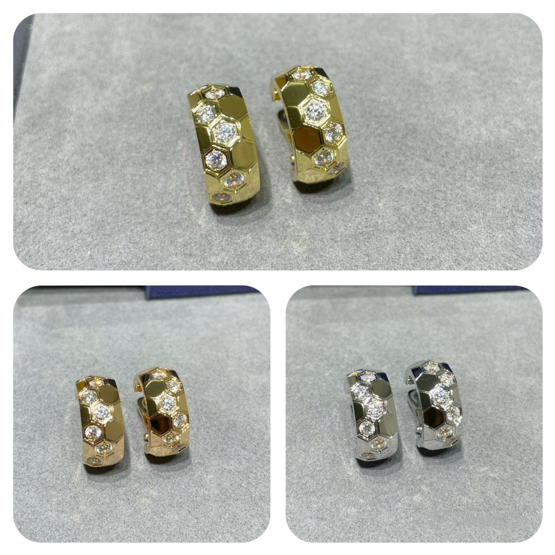 [Clover]BEE LOVE DIAMOND HOOP EARRINGS