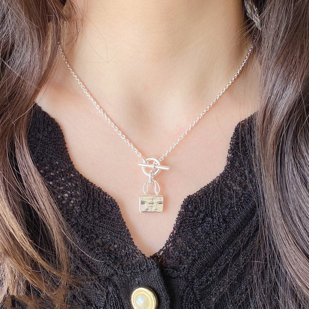 [Clover]CONSTANCE PEDANT SILVER NECKLACE