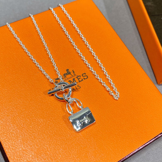 [Clover]CONSTANCE PEDANT SILVER NECKLACE