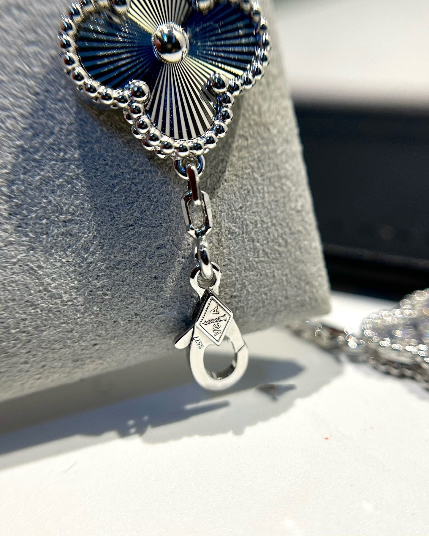 [Clover]CLOVER 5 MOTIF SILVER DIAMOND BRACELET