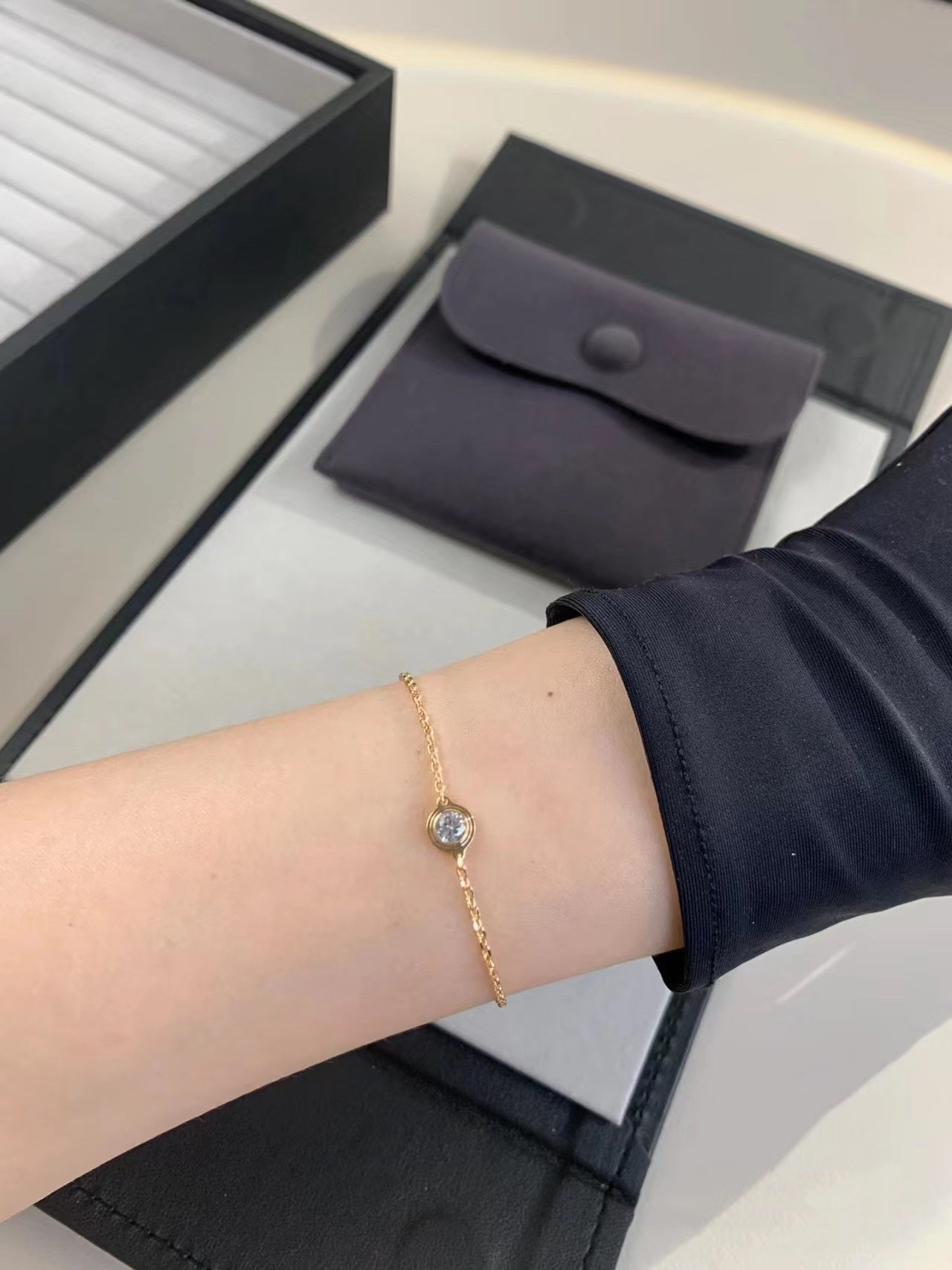 [Clover]DAMOUR DIAMOND LINK BRACELET