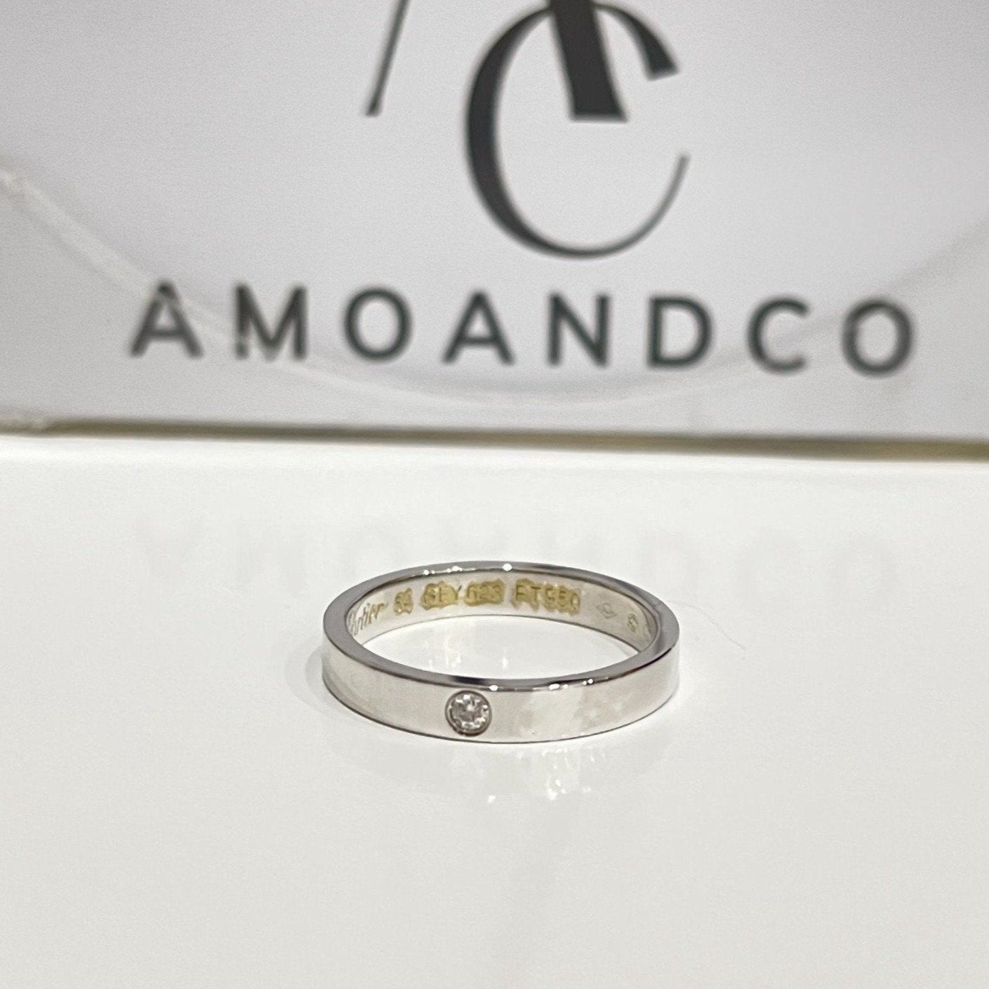 [Clover]LOVE RING 4MM 1 DIAMOND