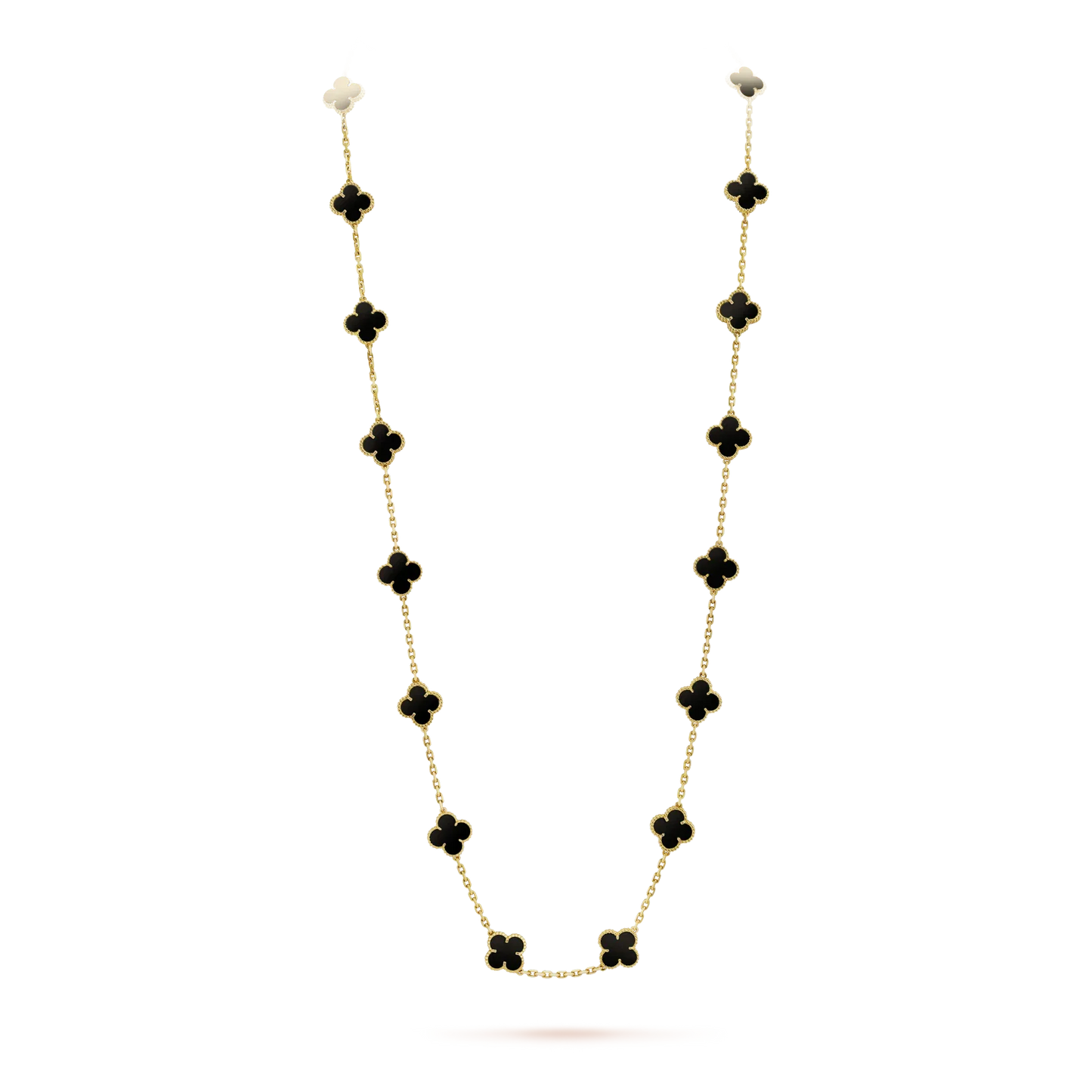 [Clover]CLOVER 20 MOTIFS ONYX NECKLACE