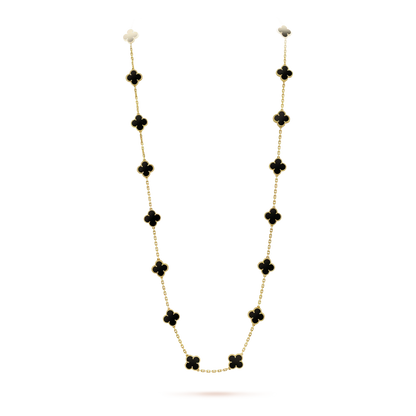 [Clover]CLOVER 20 MOTIFS ONYX NECKLACE