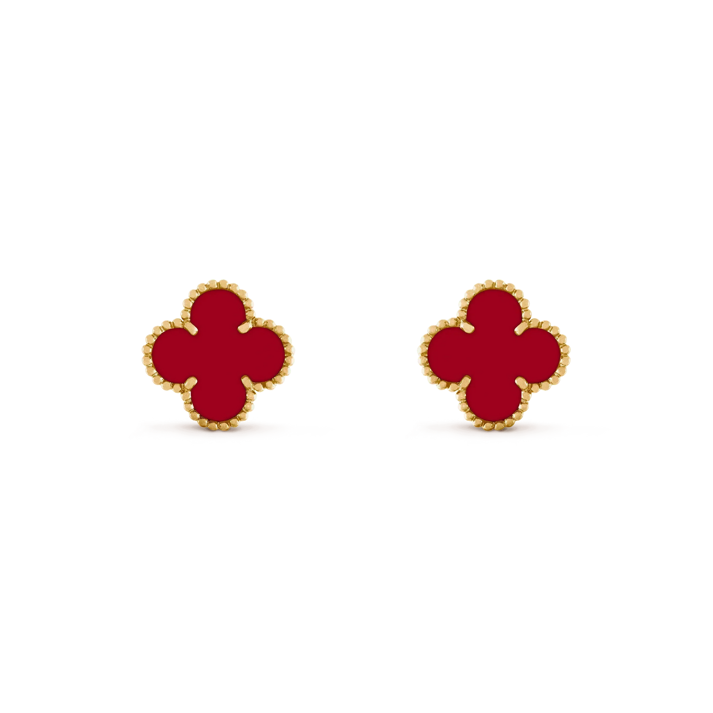 [Clover]CLOVER MEDIUM 1 MOTIFS CARNELIAN  EARRINGS