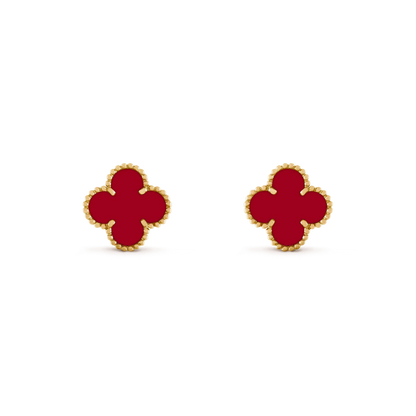 [Clover]CLOVER MEDIUM 1 MOTIFS CARNELIAN  EARRINGS