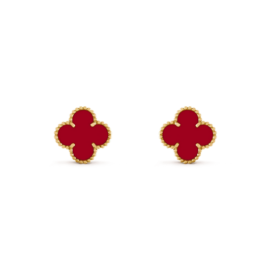[Clover]CLOVER MEDIUM 1 MOTIFS CARNELIAN  EARRINGS