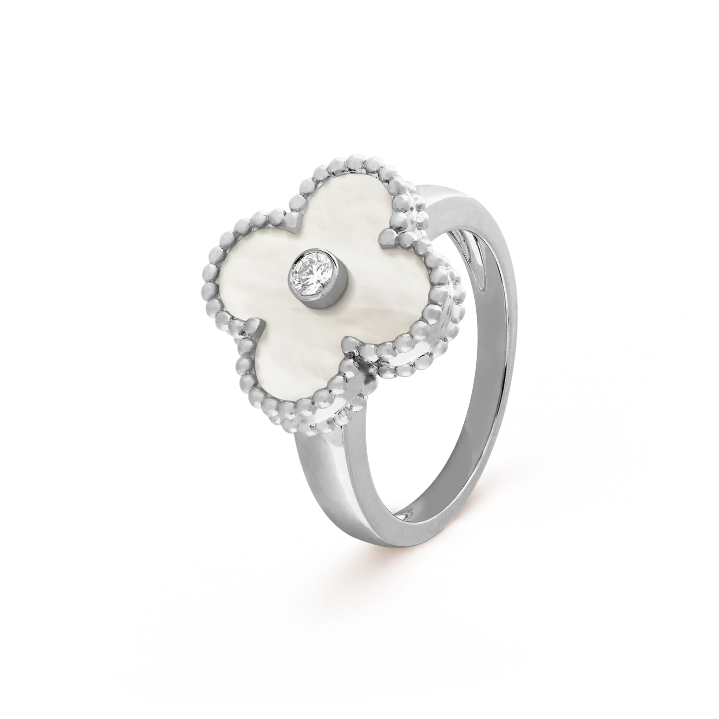 [Clover]CLOVER SILVER MOP DIAMOND RING