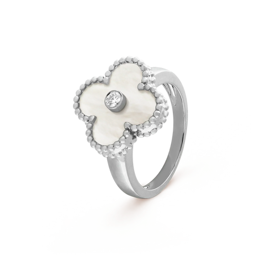 [Clover]CLOVER SILVER MOP DIAMOND RING
