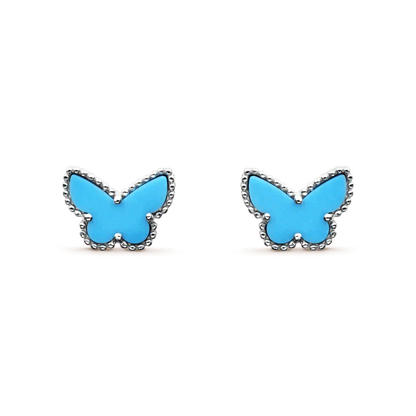 [Clover]BUTTERFLY TURQUOISE EARRINGS SILVER
