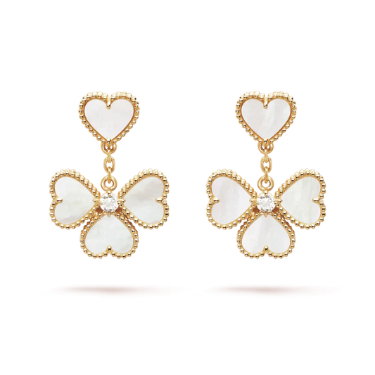 [Clover]CLOVER SWEET WHITE MOP EARRINGS
