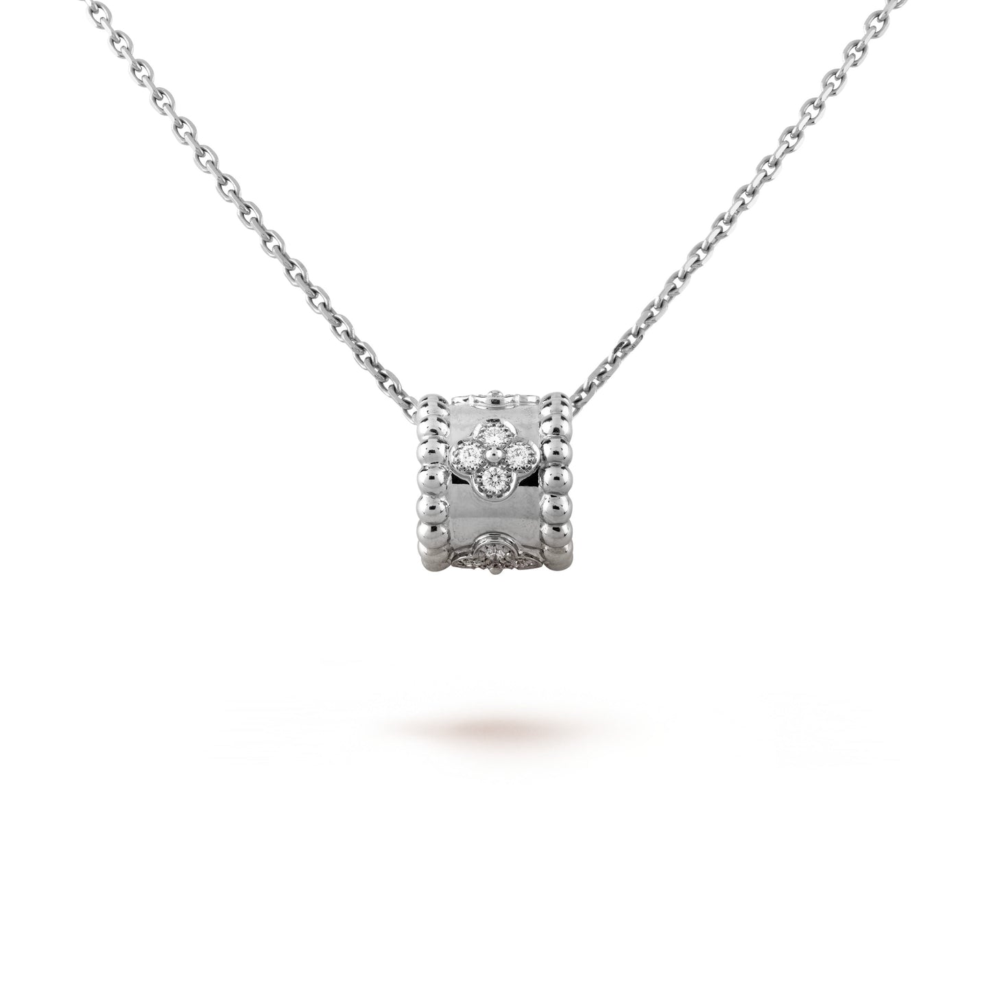 [Clover]PERLEE PEDANT SIVLER DIAMOND NECKLACE