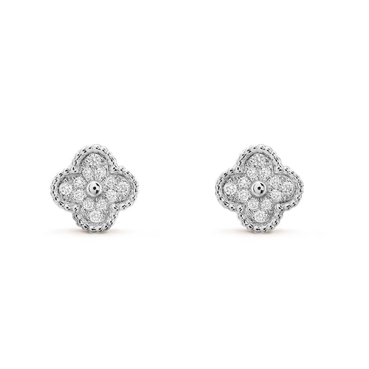[Clover]CLOVER MINI DIAMOND STUD EARRINGS