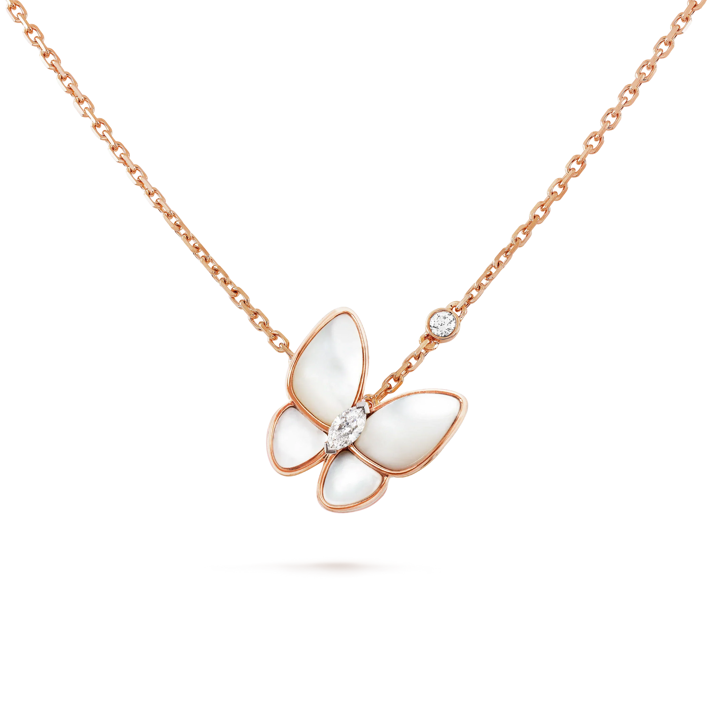 [Clover]BUTTERFLY MOP DIAMOND NECKLACE