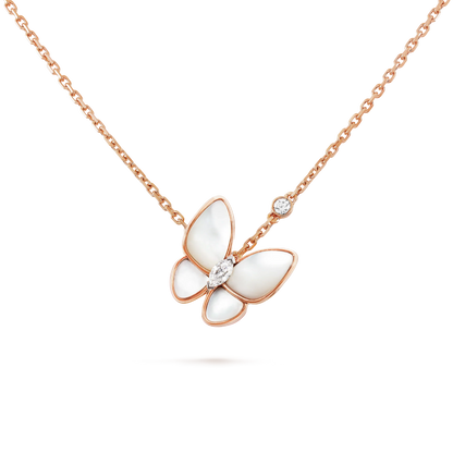 [Clover]BUTTERFLY MOP DIAMOND NECKLACE