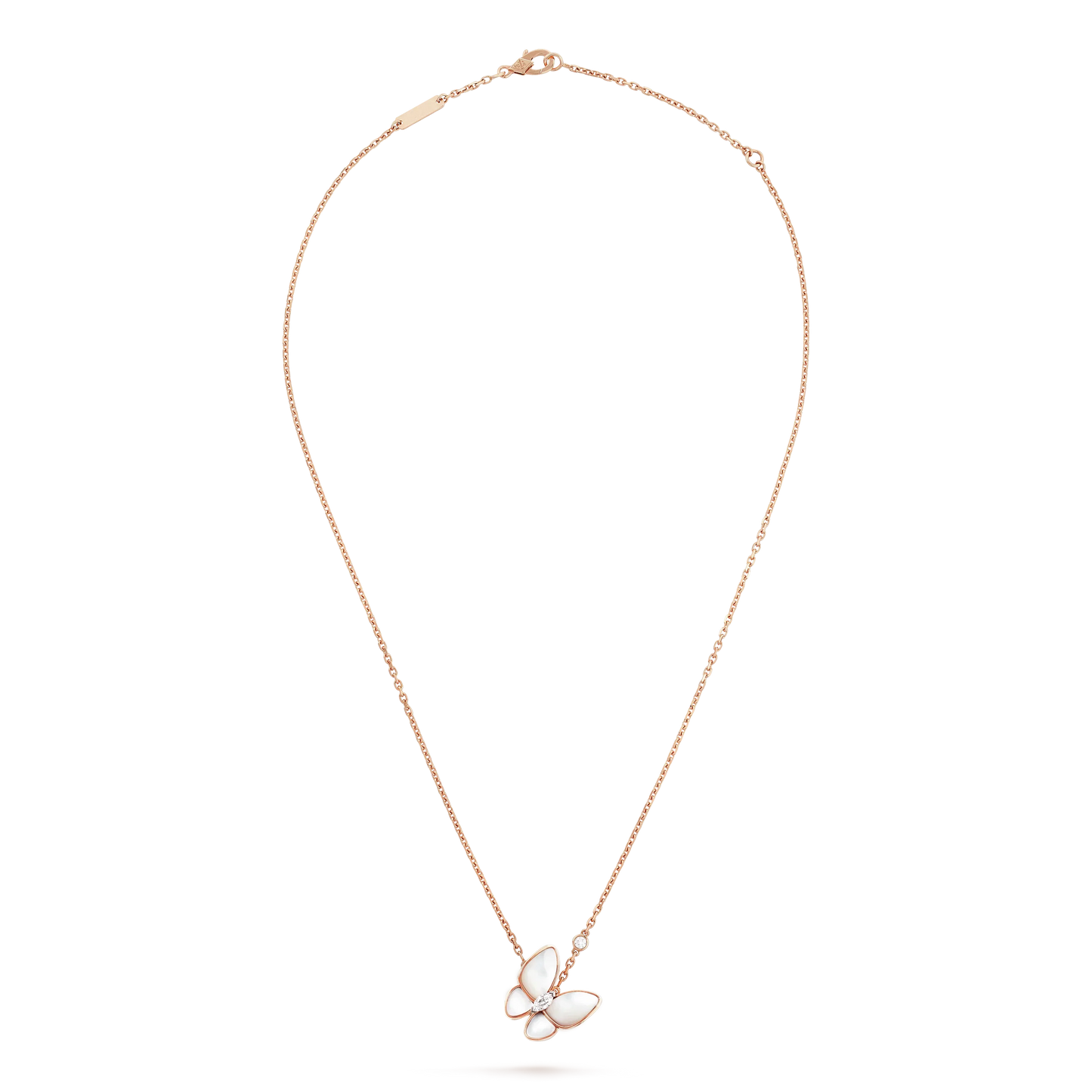 [Clover]BUTTERFLY MOP DIAMOND NECKLACE