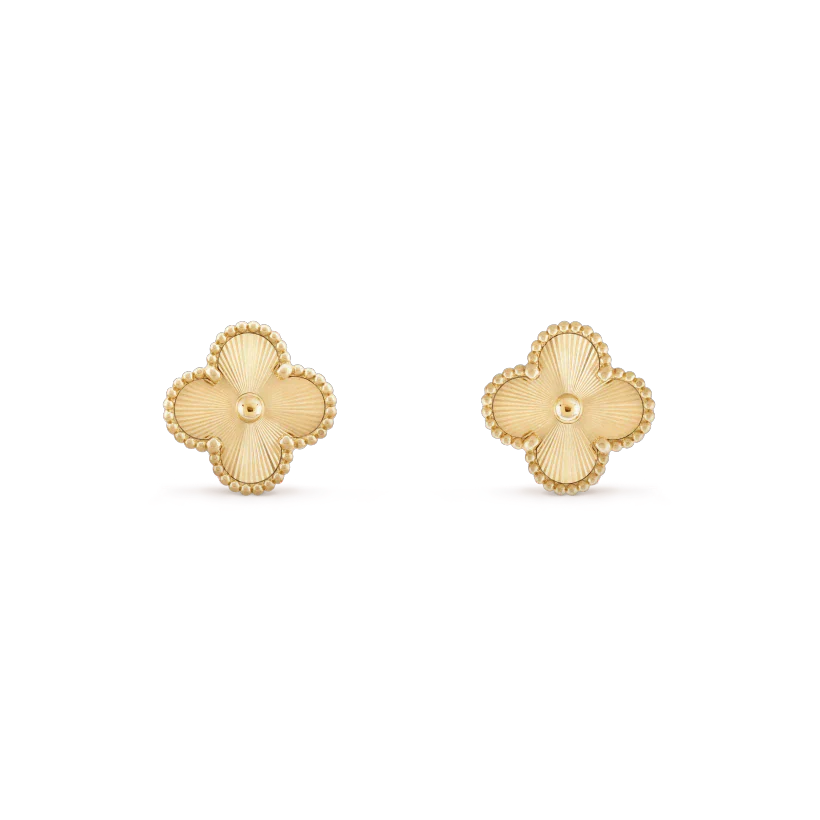 [Clover]CLOVER MINI 9.5MM LASER EARRINGS