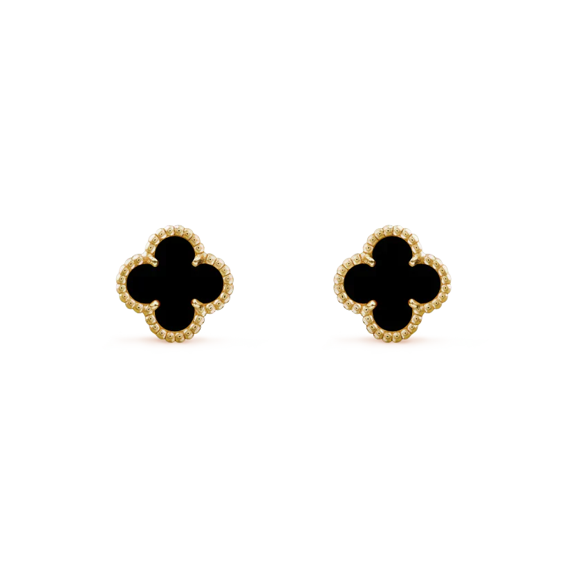 [Clover]CLOVER MINI 9.5MM BLACK MOP EARRINGS