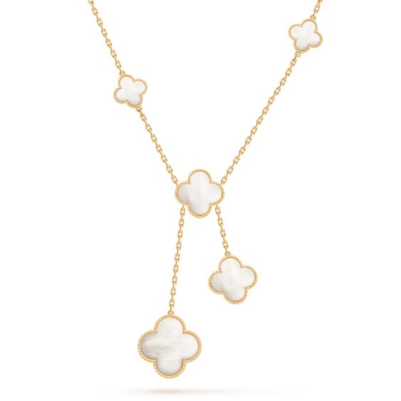 [Clover]CLOVER MOTHER OF PEARL NECKLACE 6 MOTIF