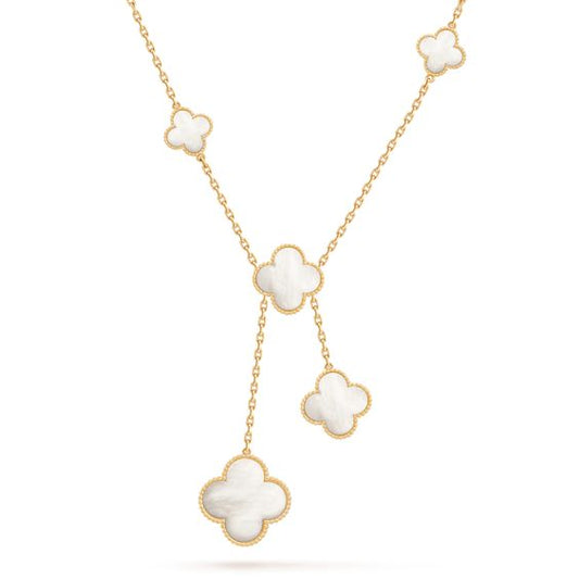 [Clover]CLOVER MOTHER OF PEARL NECKLACE 6 MOTIF