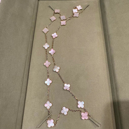 [Clover]CLOVER 20 MOTIFS PINK MOP NECKLACE