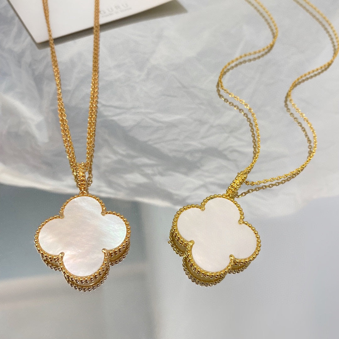 [Clover]CLOVER 25MM MOP LARGE PENDANT NECKLACE