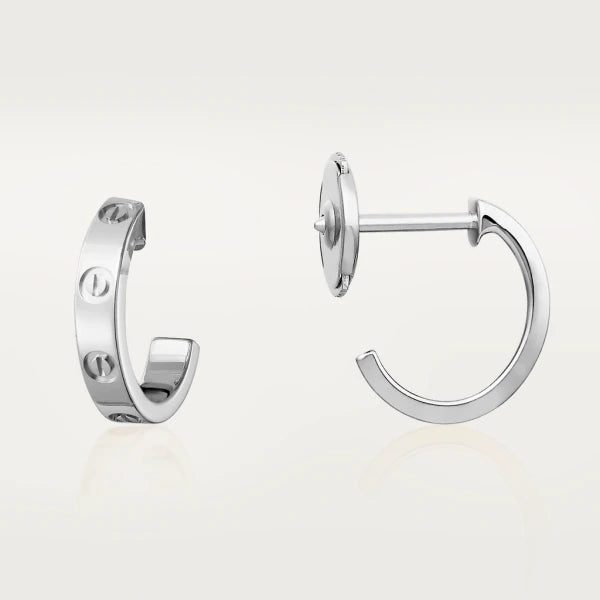 [Clover]LOVE EARRINGS 2.65MM SILVER