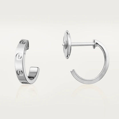 [Clover]LOVE EARRINGS 2.65MM SILVER