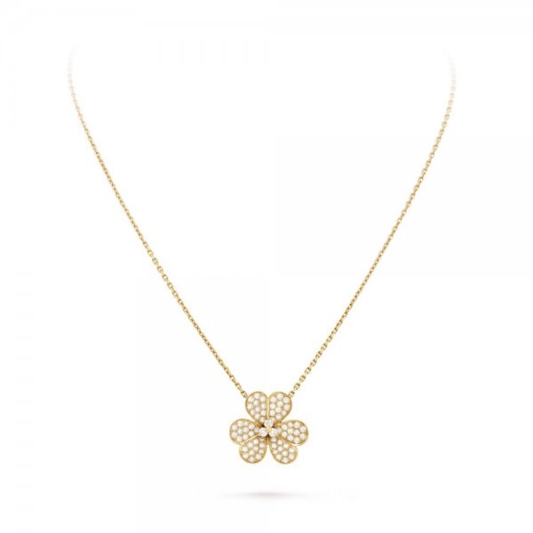 [Clover]FLOWER DIAMOND NECKLACE