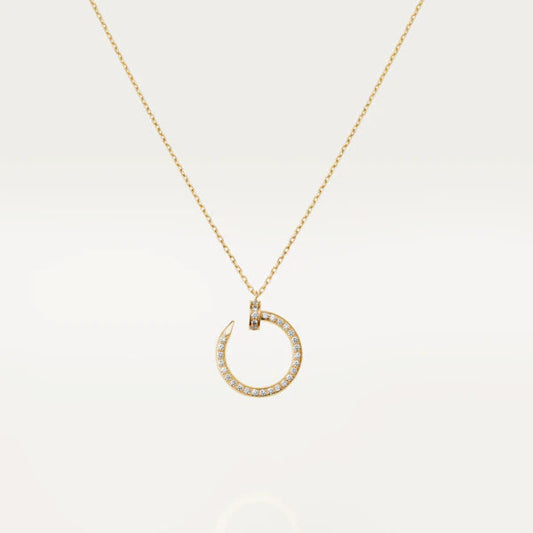 [Clover]JUSTE NECKLACE GOLD DIAMONDS
