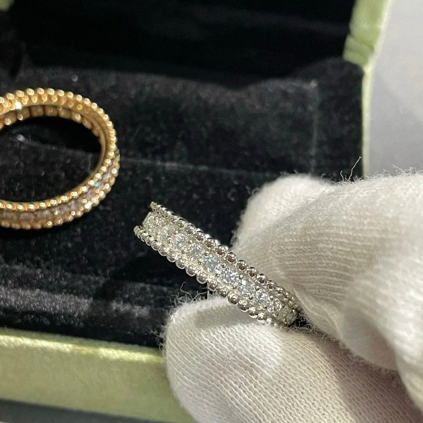 [Clover]PERLEE DIAMOND ROSE GOLD RING