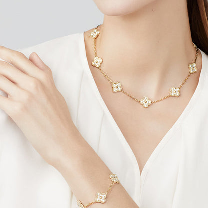 [Clover]CLOVER 10 MOTIFS DIAMOND NECKLACE