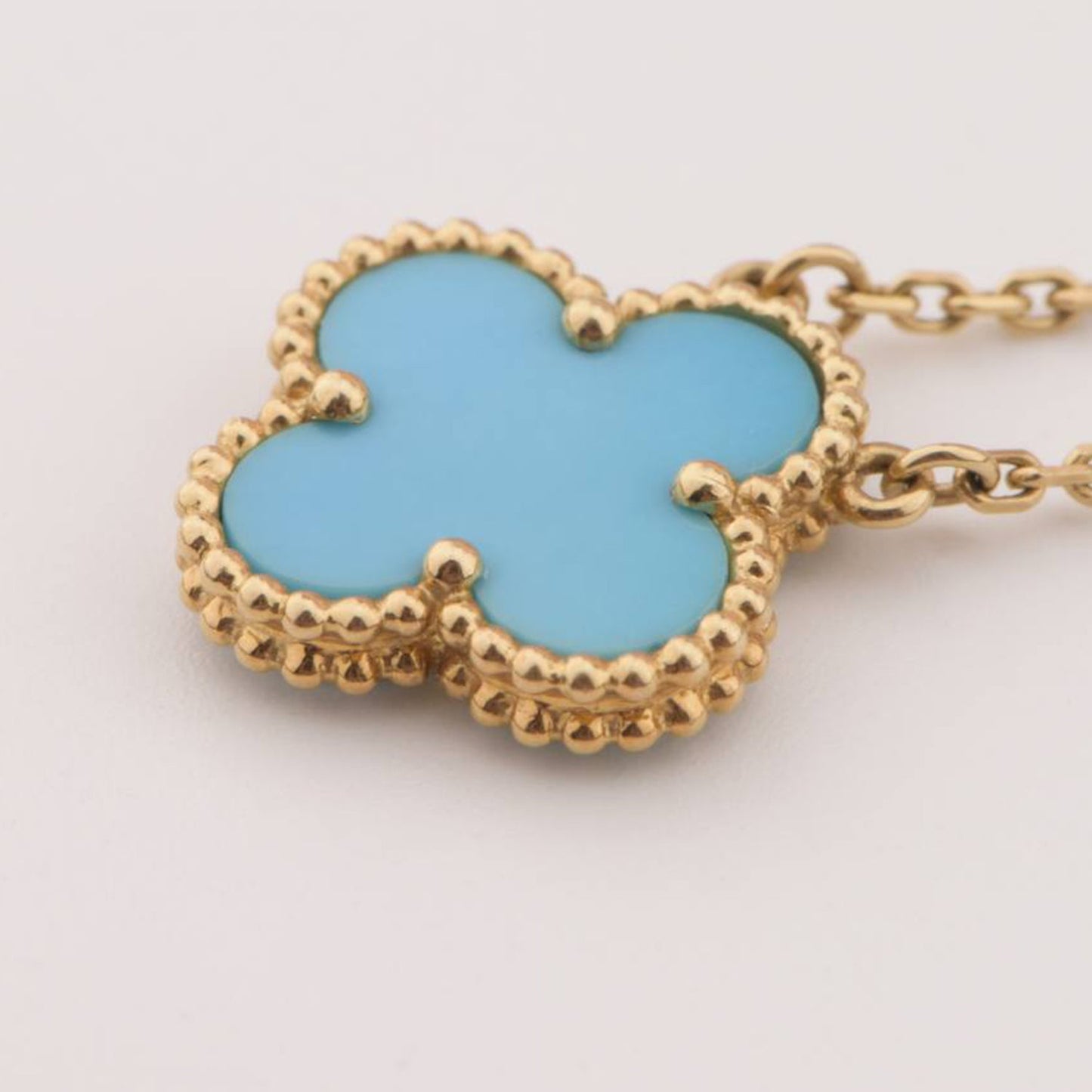 [Clover]CLOVER 15MM VINTAGE TURQUOISE NECKLACE