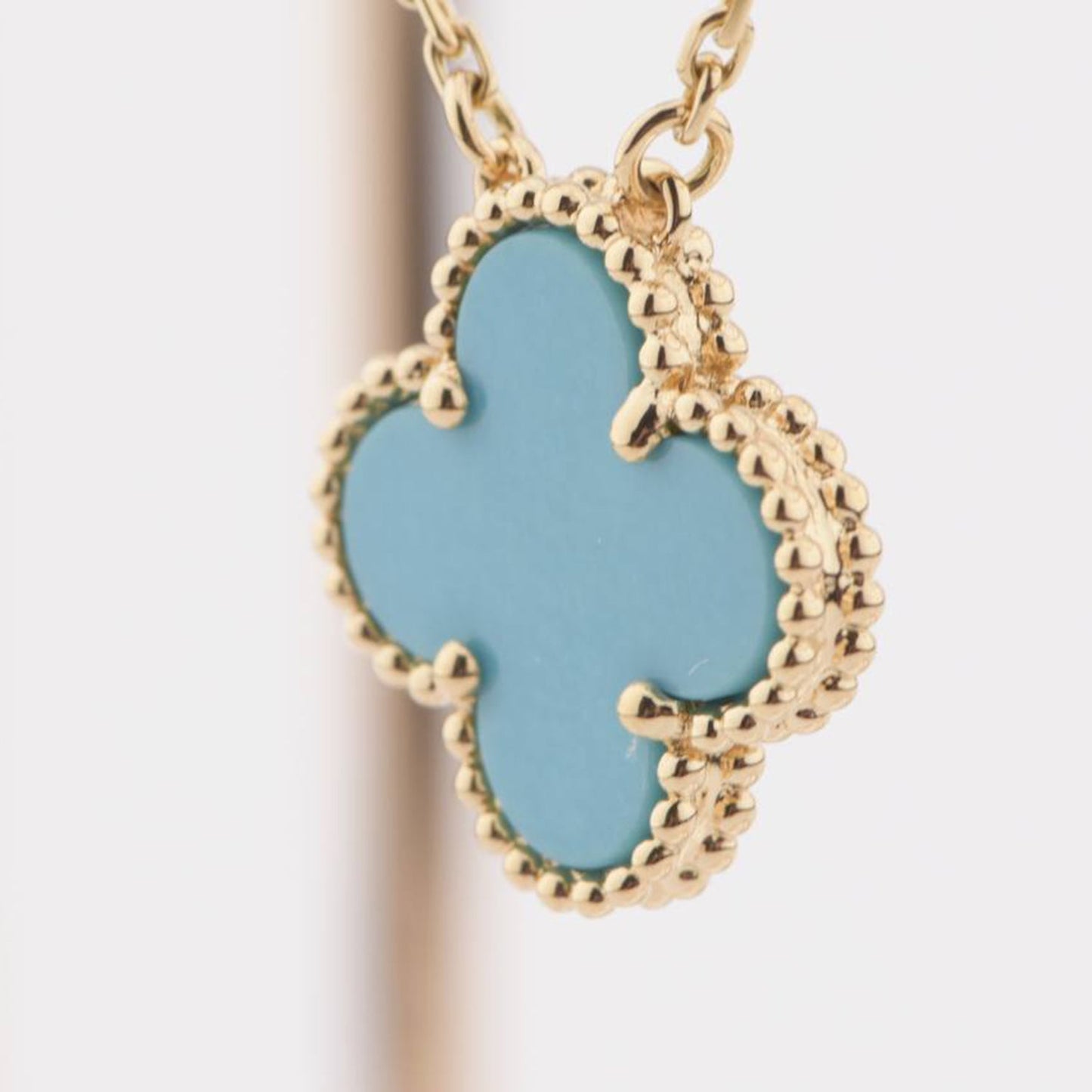 [Clover]CLOVER 15MM VINTAGE TURQUOISE NECKLACE