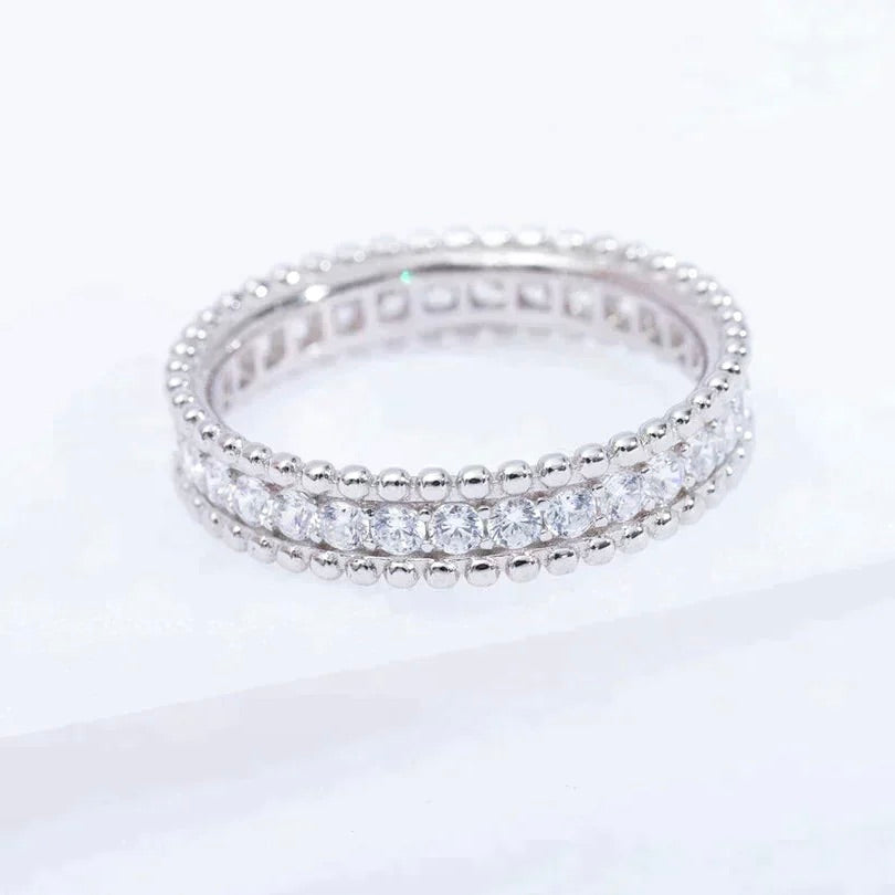 [Clover]PERLEE DIAMOND SILVER RING
