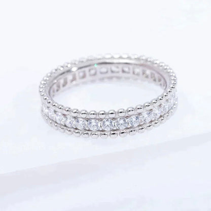 [Clover]PERLEE DIAMOND SILVER RING