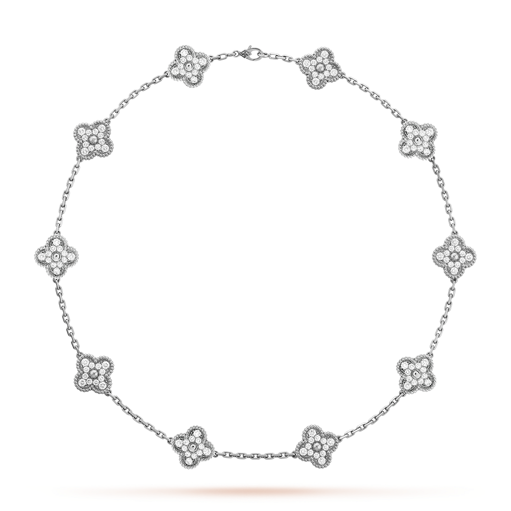 [Clover]CLOVER 10 MOTIFS DIAMOND NECKLACE