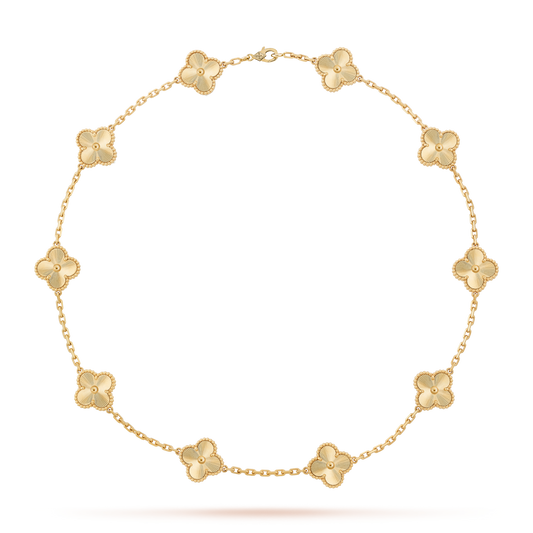 [Clover]CLOVER 10 MOTIFS LASER NECKLACE