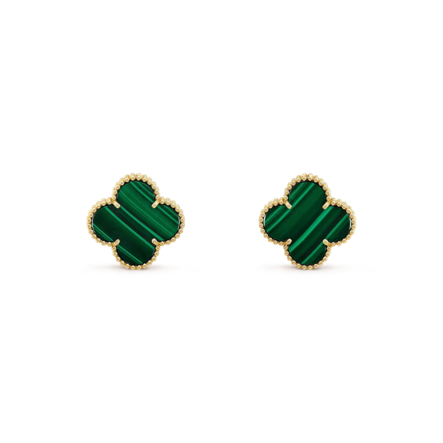 [Clover]CLOVER MINI 9.5MM MALACHITE  EARRINGS
