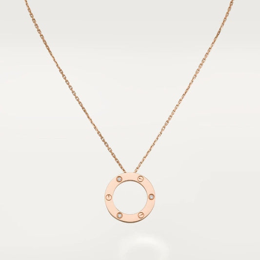 [Clover]LOVE NECKLACE 16MM 3 DIAMONDS