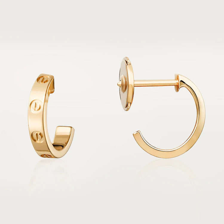 [Clover]LOVE EARRINGS 2.65MM PINK GOLD