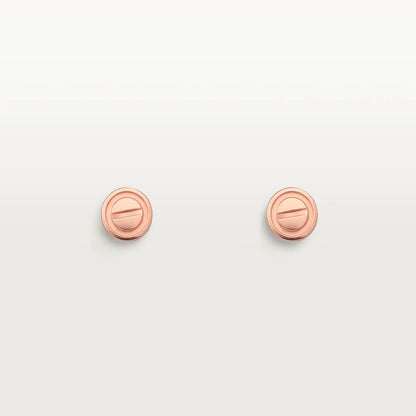 [Clover]LOVE EARRINGS PINK GOLD 10MM