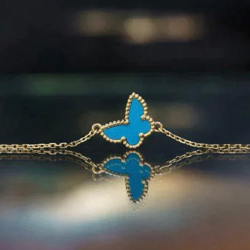 [Clover]BUTTERFLY TURQUOISE BUTTERFLY BRACELET