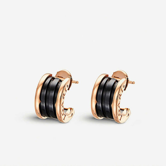 [Clover]ZERO 1 PINK GOLD CERAMIC EARRINGS