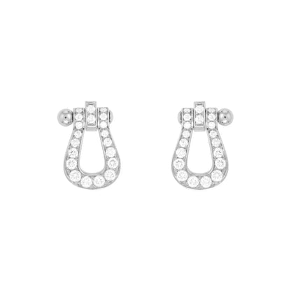 [Clover]FORCE 10 FULL DIAMOND STUD EARRINGS MINI MODEL