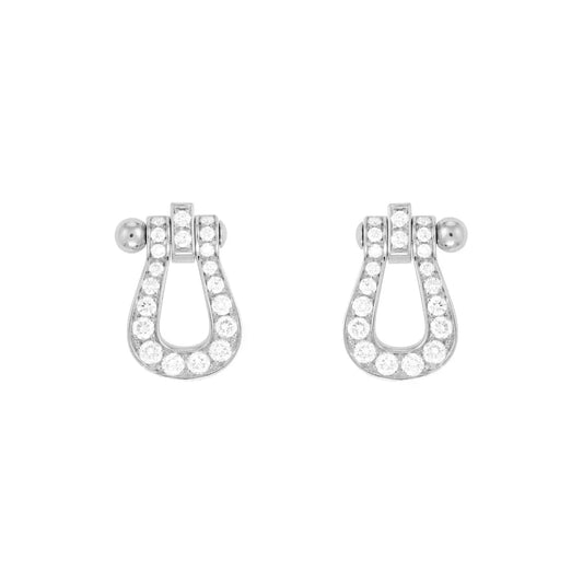 [Clover]FORCE 10 FULL DIAMOND STUD EARRINGS MINI MODEL