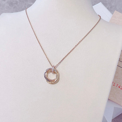 [Clover]TRINITY NECKLACE GOLD  DIAMONDS