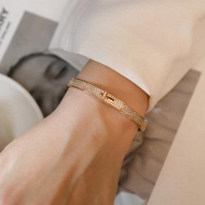 [Clover]KELLY BRACELET DIAMOND PAVED