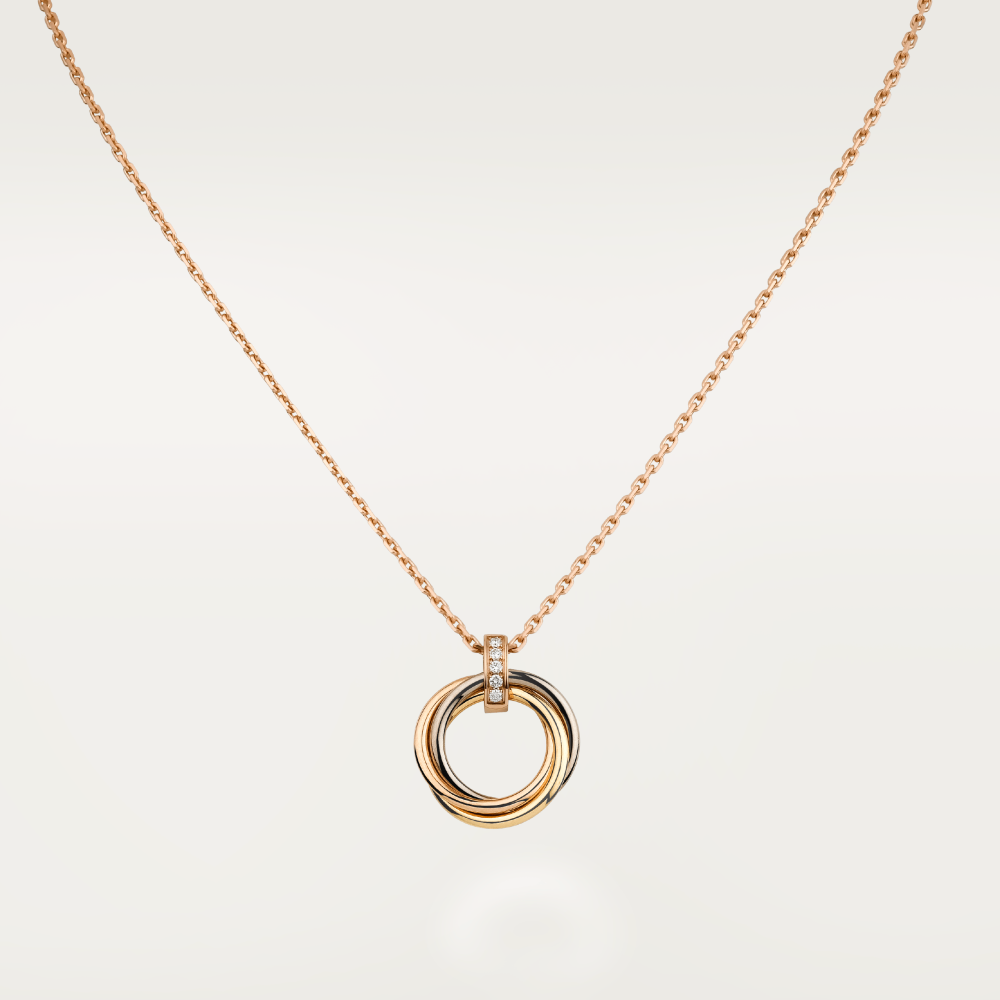 [Clover]TRINITY NECKLACE GOLD  DIAMONDS